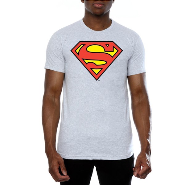 DC Comics Herr Superman Logotyp T-shirt 3XL Heather Grey Heather Grey 3XL