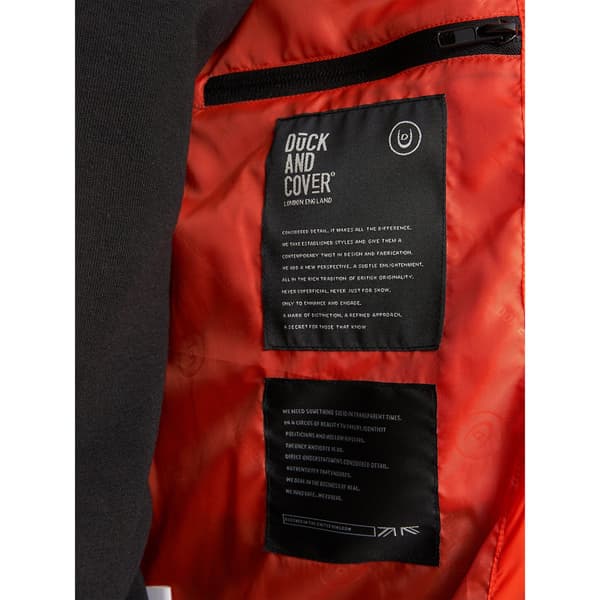 Duck and Cover Mens Raymax Vadderad Jacka S Orange Orange S