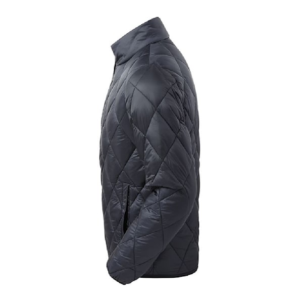 2786 Herr Diamant Rutad Vadderad Jacka 3XL Marinblå Navy 3XL