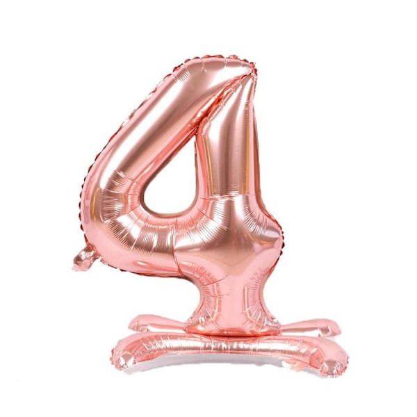 Realmax 4 Nummer Ballong One Size Roséguld Rose Gold One Size