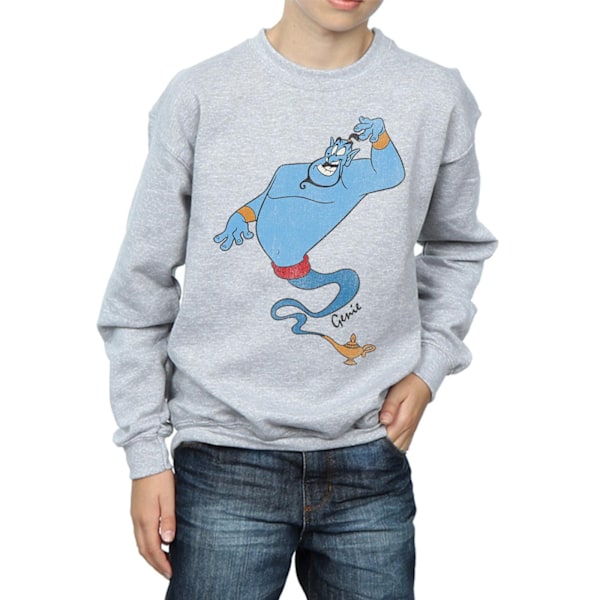 Disney Boys Aladdin Classic Genie Sweatshirt 12-13 år Sport Sports Grey 12-13 Years