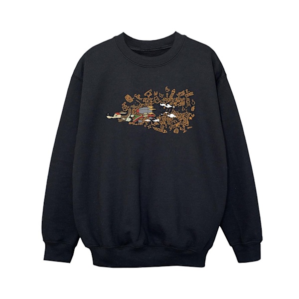 Looney Tunes Boys ACME Doodles Wile E Coyote Sweatshirt 3-4 år Black 3-4 Years