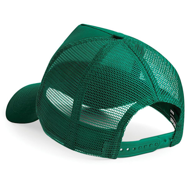 Beechfield Herr Halv Mesh Trucker Cap / Huvudbonad En Storlek Flaska Bottle Green/Bottle Green One Size