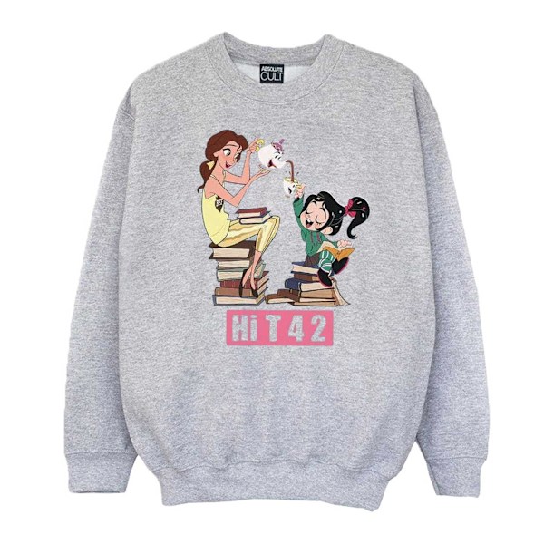 Disney Boys Wreck It Ralph Belle Och Vanellope Sweatshirt 9-11 Sports Grey 9-11 Years