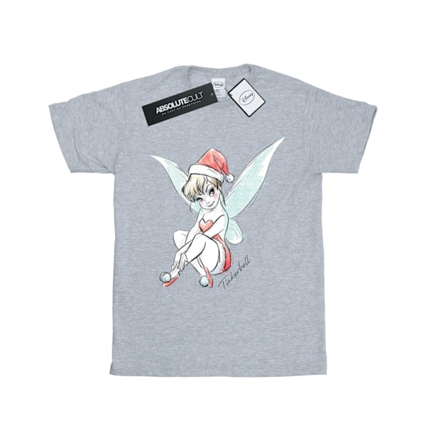 Disney Dam/Damer Tinkerbell Julfe Jultomte Bomull Pojkvän Sports Grey L