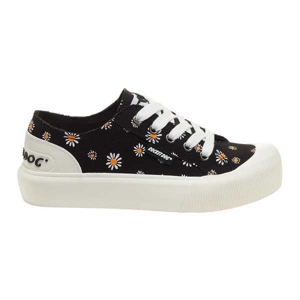 Rocket Dog Jazzin Monroe Daisy Canvas Träningsskor för damer 4 Black 4 UK