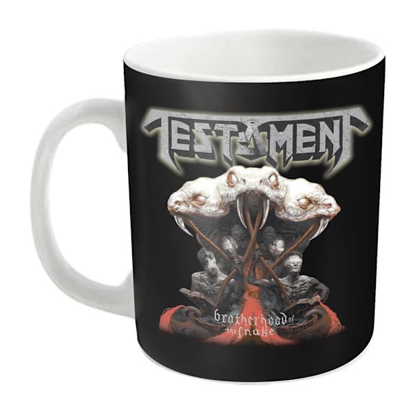 Testament Brotherhood Of The Snake Mug En Storlek Vit/Svart White/Black One Size