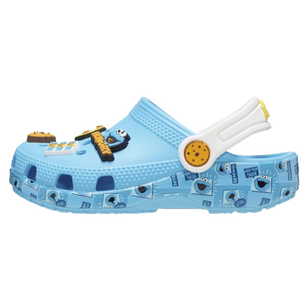 Sesame Street Toddler Classic Cookie Monster Clogs 4 UK Child E Electric Blue 4 UK Child