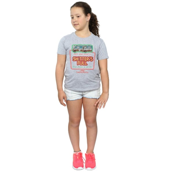 National Lampoon's Christmas Vacation Girls No Vacancy Bomull T-shirt Sports Grey 7-8 Years