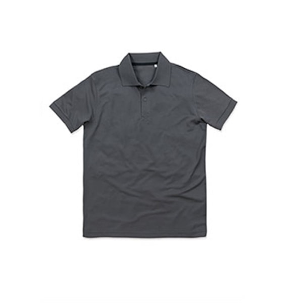 Stedman Herr Active Pique Polyester Polo M Slate Grey Slate Grey M