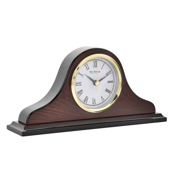 Wm.Widdop Napoleonformad Trähylla Klocka En Storlek Mahogny Mahogany One Size
