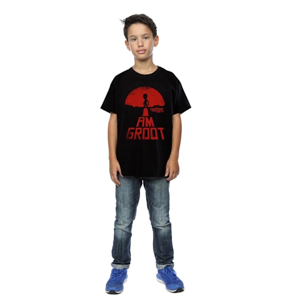 Marvel Boys Guardians Of The Galaxy I Am Groot Röd T-shirt 12-1 Black 12-13 Years