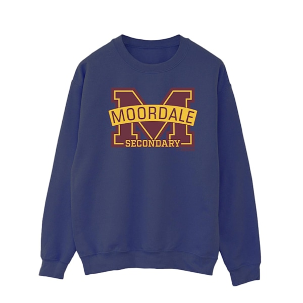 Netflix Mens Sex Education Moordale M Logo 2 Sweatshirt L Marinblå Navy Blue L