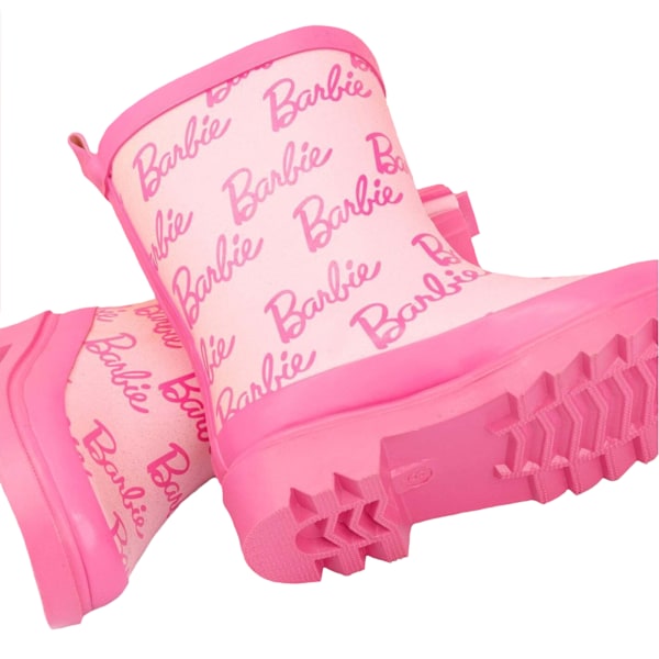 Barbie Barn/Kids Wellington Stövlar Storlek 12 UK Barn Rosa Pink 12 UK Child