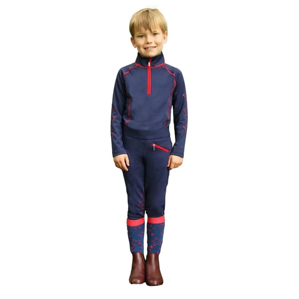 HyPERFORMANCE Barn/Barn Stella Ridtights 7-8 År Marinblå Navy/Red 7-8 Years