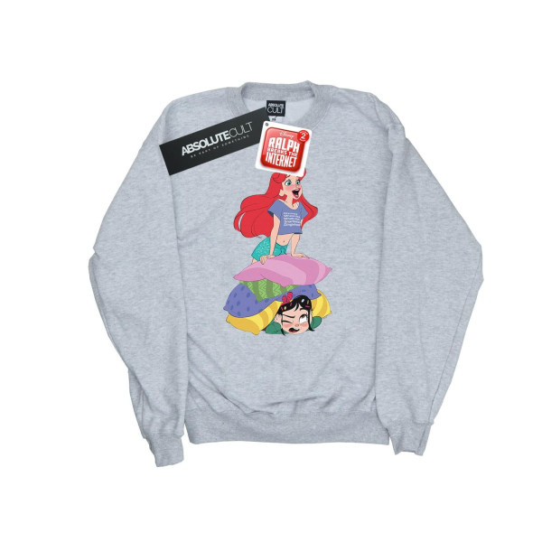 Disney Womens/Ladies Wreck It Ralph Ariel And Vanellope Sweatsh Sports Grey M