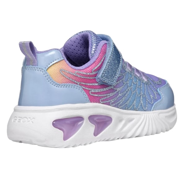 Geox Flickor Assister Wing Träningsskor 2.5 UK Sky/Multifärgad Sky/Multicoloured 2.5 UK