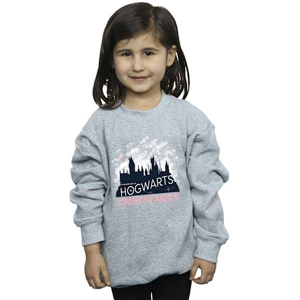 Harry Potter Hogwarts Jultröja för flickor 9-11 år Spo Sports Grey 9-11 Years