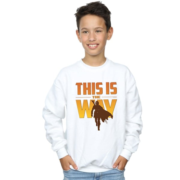 Star Wars The Mandalorian This Is The Way Sweatshirt för pojkar 5-6 år White 5-6 Years