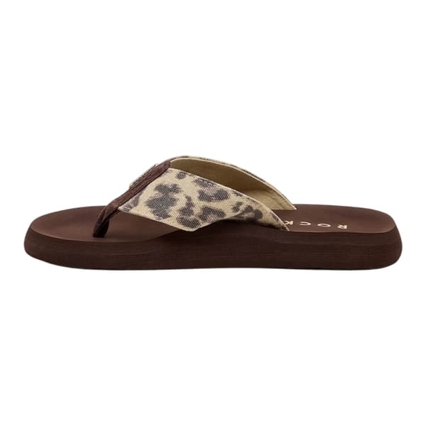 Rocket Dog Dam/Dam Adios Leopardmönstrade Flip-Flops 4 UK Tan Tan 4 UK