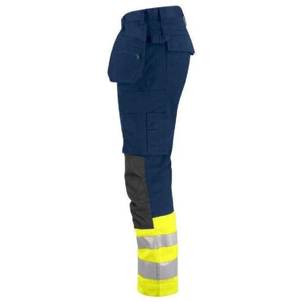 Projob Herr Prio 6534 Klass 1 Arbetsbyxor 36R Gul/Marinblå Yellow/Navy 36R