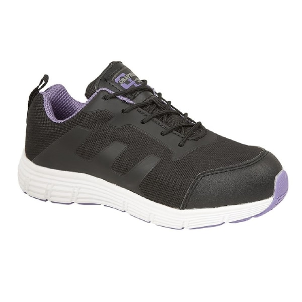 Grafters Tåskydd för Dam/Dam Säkerhetssko 6 UK Black/Li Black/Lilac 6 UK