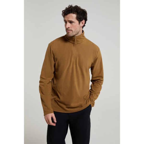 Mountain Warehouse Camber II Halvzip Fleece Top M Brun - Herr Brown M