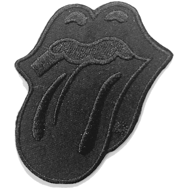 The Rolling Stones Classic Tongue Strykjärnsmärke 4in x 3in Svart Black 4in x 3in