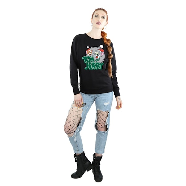 Tom And Jerry Dam/Damer Julhälsningar Sweatshirt M Svart Black M