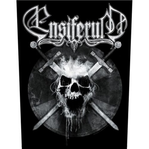 Ensiferum Skull Patch One Size Svart/Vit Black/White One Size