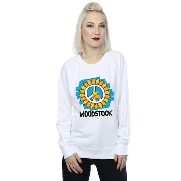 Woodstock Dam/Kvinnors Blomster Fred Sweatshirt S Vit White S