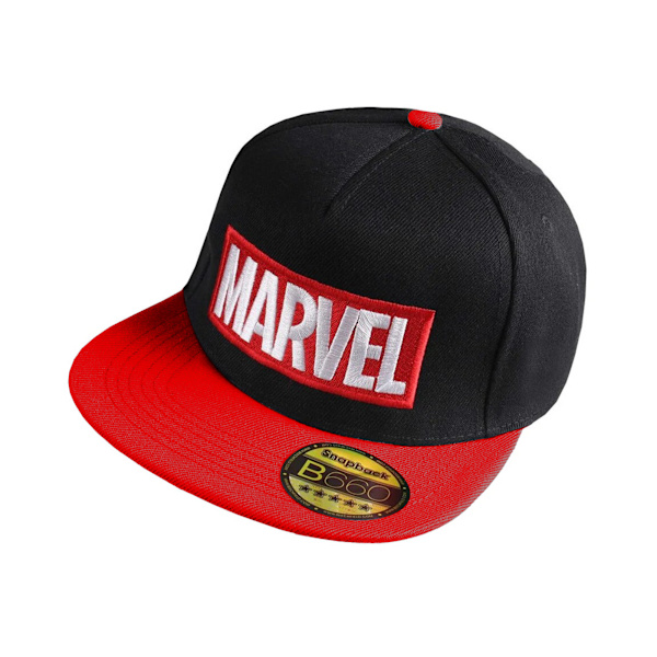 Marvel Herr Logo Baseball Cap One Size Svart/Röd Black/Red One Size