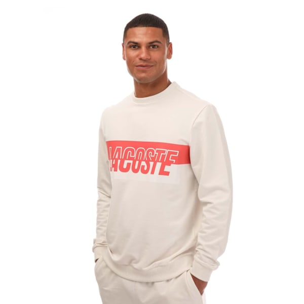 Lacoste Unisex Vuxen Lounge Sweatshirt M Vit White M