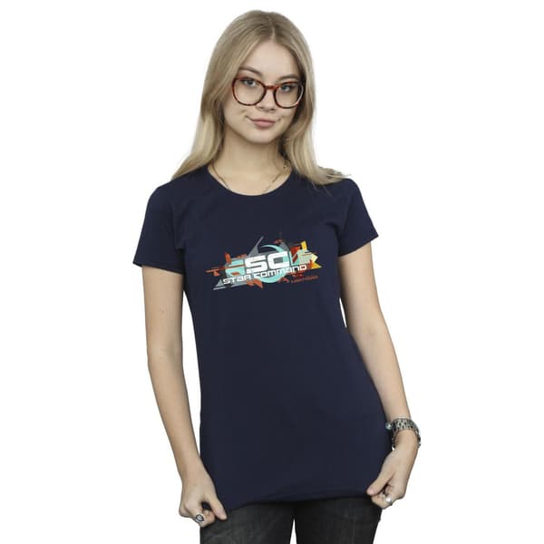 Disney Dam/Dam Lightyear Star Command Grafisk Titel Bomull Navy Blue L