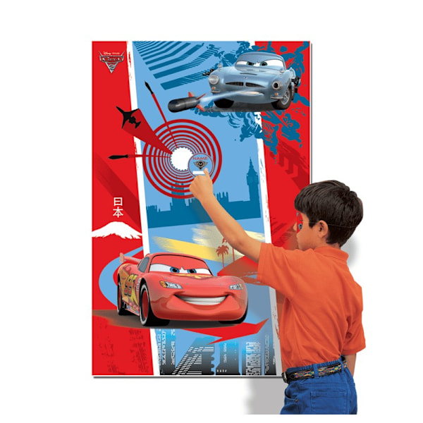 Cars 2 Target Party Game One Size Blå/Röd Blue/Red One Size