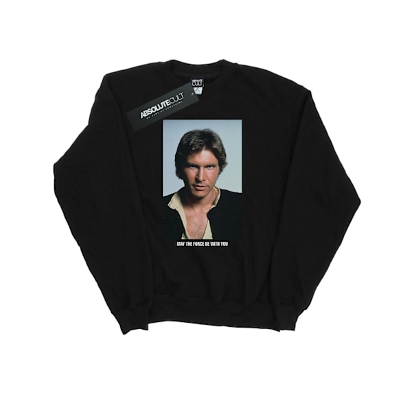 Star Wars Herr Han Solo May The Force Sweatshirt 3XL Svart Black 3XL