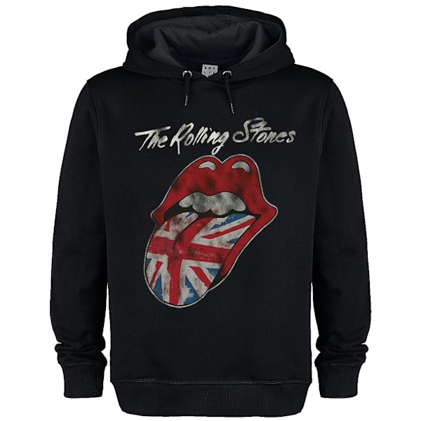 Amplified Unisex Vuxen Storbritannien Tunga The Rolling Stones Hoodie XL B Black XL