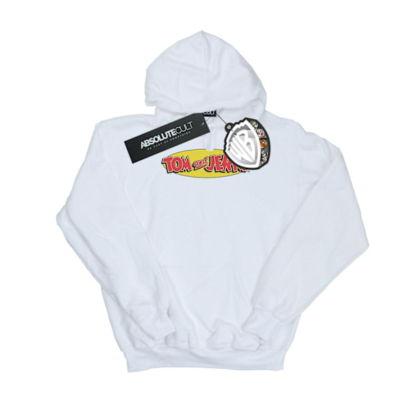 Tom And Jerry Dam/Damer Inline Logo Hoodie XL Vit White XL