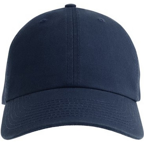Atlantis Unisex Adult Fraser 6 Panel Organic Cotton Baseball Cap Navy One Size