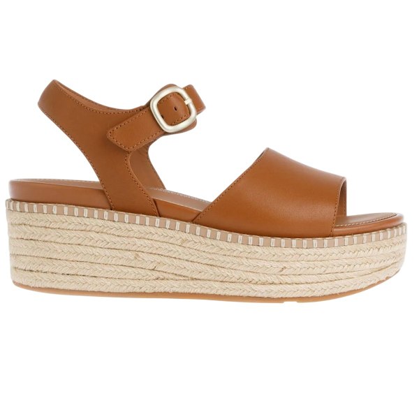 FitFlop Dam/Dam Eloise Läder Remkil Espadrill Tan 6.5 UK