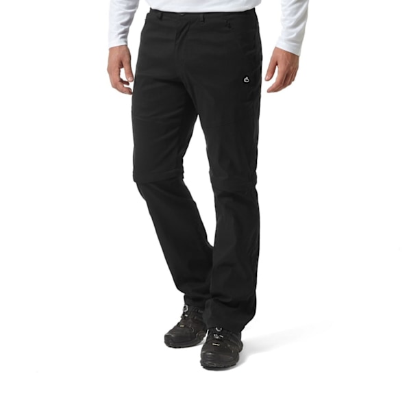 Craghoppers Mens Kiwi Pro II Konvertibla Byxor 42R Svart Black 42R