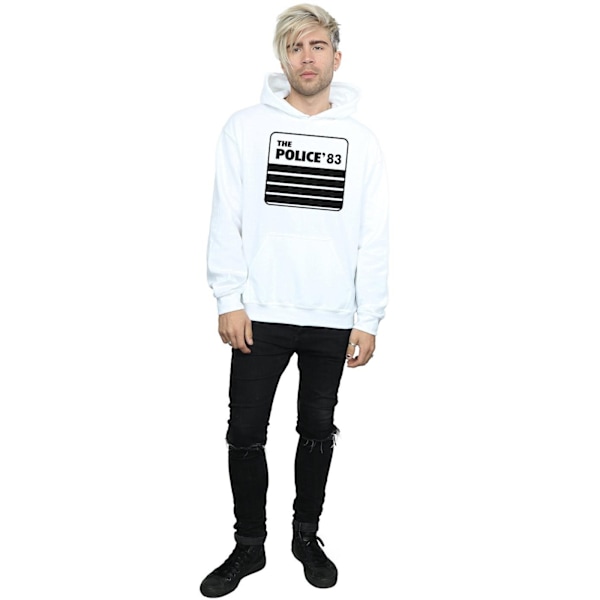 The Police Mens 83 Tour Hoodie S Vit White S