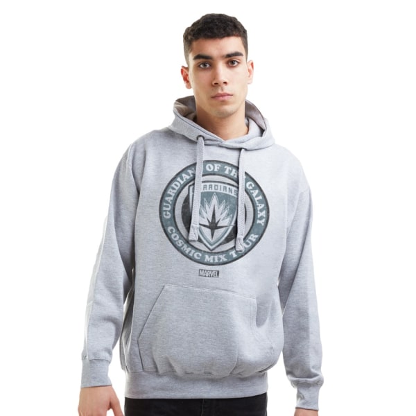 Guardians Of The Galaxy Badge Hoodie XL Sports Grey/Heather Sports Grey/Heather XL
