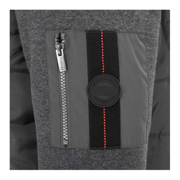 Firetrap Herr Polyester Långärmad Hybridjacka 3XL Antracit Charcoal 3XL