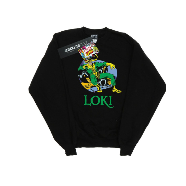Marvel Dam/Kvinnor Loki Tron Sweatshirt XL Svart Black XL