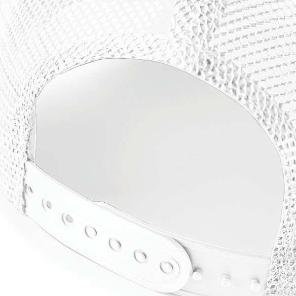 Beechfield Herr Halv Mesh Trucker Cap / Huvudbonad (2-pack) På White/White One Size
