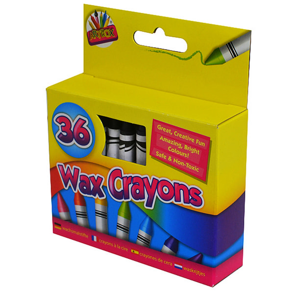 ArtBox 36 vaxkritor och vässare One Size Flerfärgad Multicoloured One Size