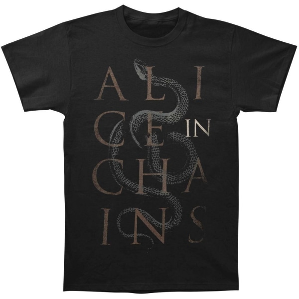 Alice In Chains Unisex Adult Snake T-Shirt XL Svart Black XL