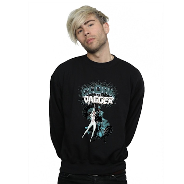 Marvel Cloak And Dagger Shadow Dance Sweatshirt 3XL Svart Black 3XL