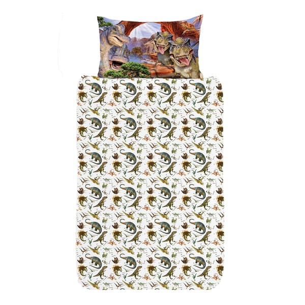 Selfies Dinosaurier Vändbart Påslakanset Enkelt Flerfärgat Multicoloured Single